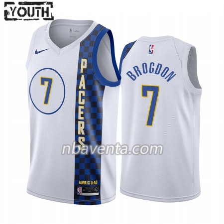 Camiseta Niños Indiana Pacers Malcolm Brogdon 7 2019-20 Nike City Edition Swingman
